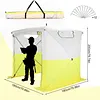 [US Local Warehouse] Pop Up Work Tent Waterproof Shade Canopy Tent 70.86x70.86x78.74in UV Resistant Emergency Shelter with Carrying Bag for Construction Site Outdoor Workshop Warehouse
