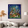 >SALE<Full Embroidery Eco-cotton Thread 14CT Printed Animal World Cross Stitch 34x39cm