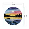 Sunset-14CT Stamped Cross Stitch Kit(31*31cm)