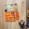 63pcs Fishing Lures Kit Soft and Hard Bait Set with Tackle Box Fishing Lures Set