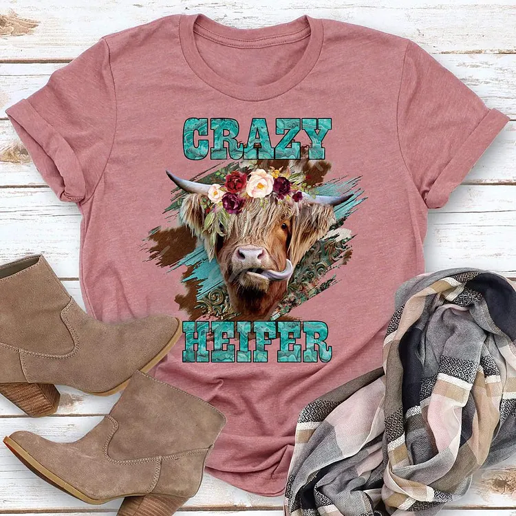 ANB - Crazy Heifer Retro Tee-04895