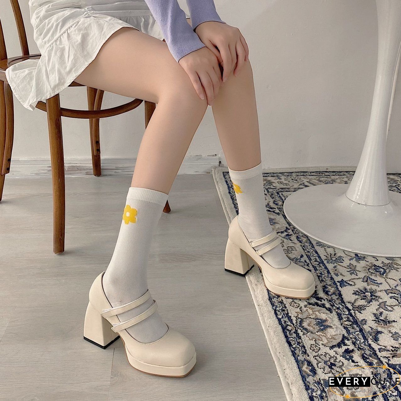 Women Shoes Womens Platform Heels Mary Janes Shoes High Heels Leather Shoes Round Toe Patent Leather Gothic Lolita Thick 927