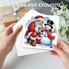 6pcs Diamond Painting Santa Claus Greeting Cards Congratulations Cards & Gifts