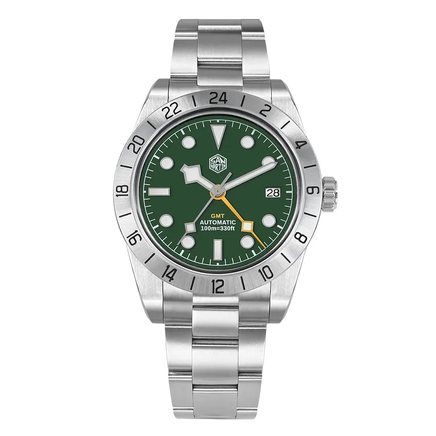 値下！SAN MARTIN SN0054 BB 39mm サンマーティン San Martin New 39mm BB GMT Colorful Dial Watch SN0054