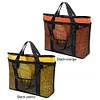 2-in-1 Mesh Beach Bag Large Beach Tote Bag Swimming Pool Travel Bag for Women
