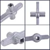 Radiator Valve Wrench Essential Plumbing Tool Professional Radiator Key 304 Stainless Steel for Bleeding Standard Heater Valves