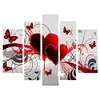 (Big Size) 5D Diamond Painting Full Round Drill Heart Butterfly 90*45cm
