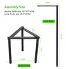 Portable Triangle Pot Holder Folding Campfire Tripod for Outdoor Folding Camping