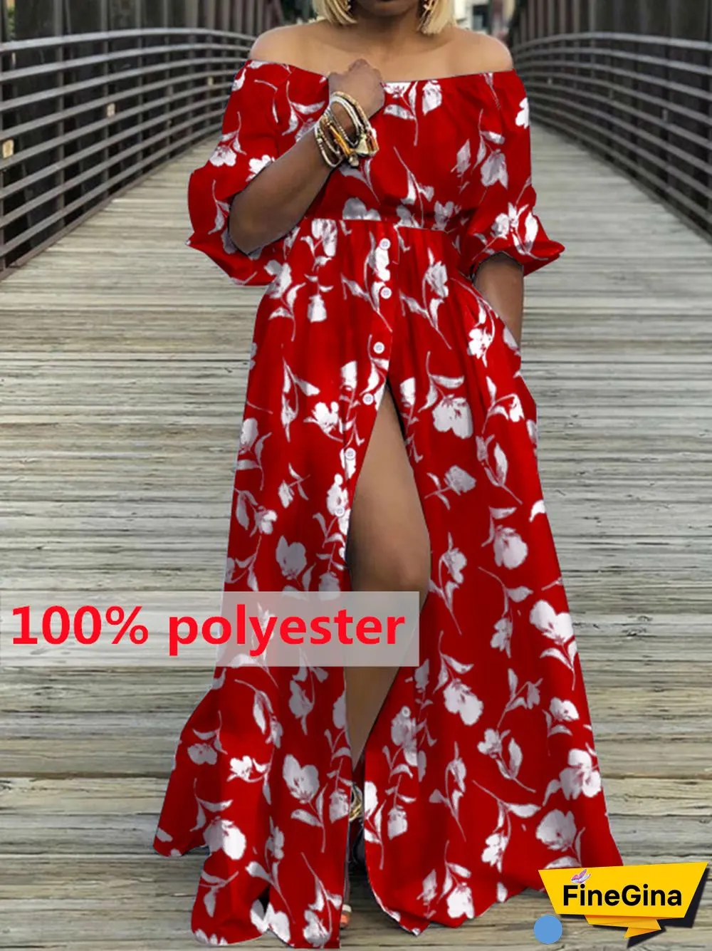 Summer Dresses Women Celmia High Split White Long Sundress Sexy High Waist Maxi Robes Three Quarter Sleeves Party Vestidos