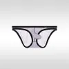 Men's Sheer Boxer Briefs See Through Breathable Ice Silk Boxer Briefs Transparent Elephant Nose Underwear
