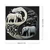 Tai Chi Elephant-Paint by Numbers Acrylic Painting 40*40CM
