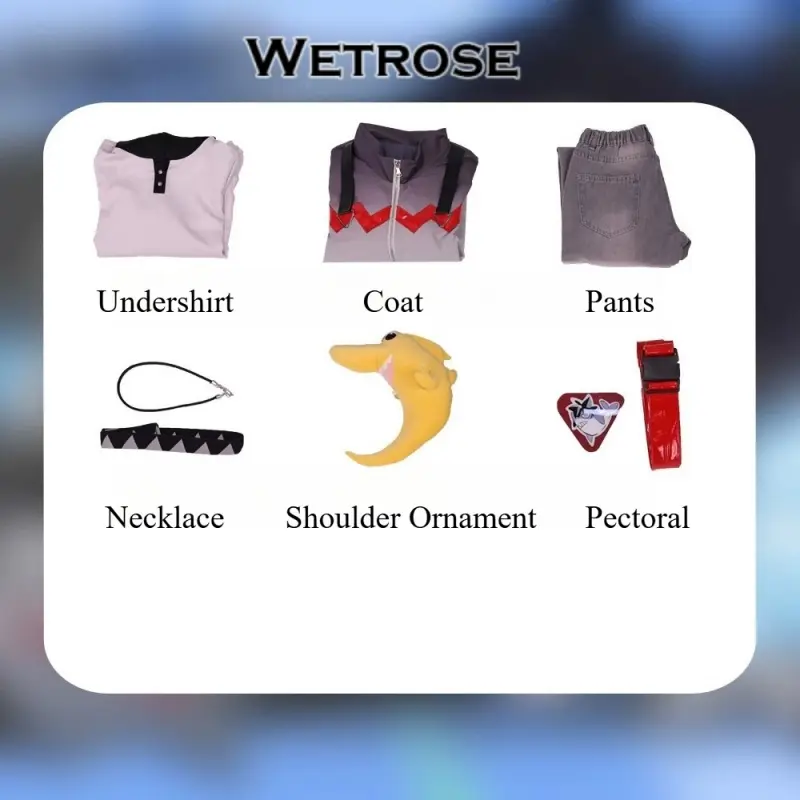 [Wetrose] Pre-Order Genshin Impact & Crispy Shark Nestl&eacute; Collab Klee Wriothesley Game Outfit Cosplay Costume 