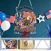 250th Anniversary of US Flag DIY Acrylic Diamond Painting Hanging Kit Special Shape Crystal Rhinestone Art Pendants Single Side Drill for Adults Gift Home Wall Or Window Decor