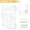 [US Local Warehouse] 18 Slot Acrylic Brochure Pamphlet Holder Wall Mount 6 Magazine 12 Pamphlet Pockets Wall Pocket Organizer 10/5inches Trifold Brochure Holder for Flyer Literature Menu Advertise