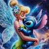 Elf And Stitch - 11CT Stamped Cross Stitch - 40*40cm - Disney