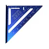 7 Inch Triangle Ruler Aluminum Alloy Metric Imperial Angle Ruler Carpenter Tools