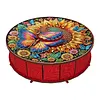 DIY Wooden Diamond Art Painting Storage Box Kit with Rotate Lid Diamond Art Painting Holder Box for Adults Beginners Home Office Decor