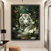 (Big Size)White Tiger - 11CT Stamped Cross Stitch - 50*60cm - Animal