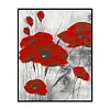 11CT Counted/Stamped Red Poppy-Cross Stitch-40*50cm