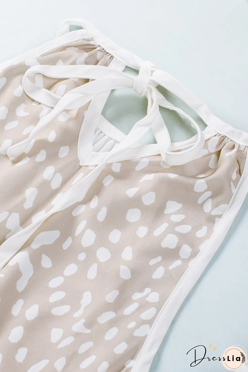 Spotted Splice Halter Tank