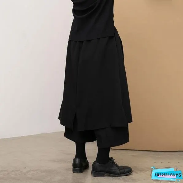 Women Pleated Trendy Fashion New Elastic Waist Wide Leg Pants