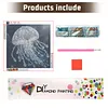 Diamond Painting -DIY Round Drill Jellyfish(40x40cm)