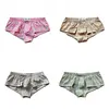 Men's Cotton Woven Boxers Button Fly Boxer Shorts Low Rise Lounge Boxer Trunks