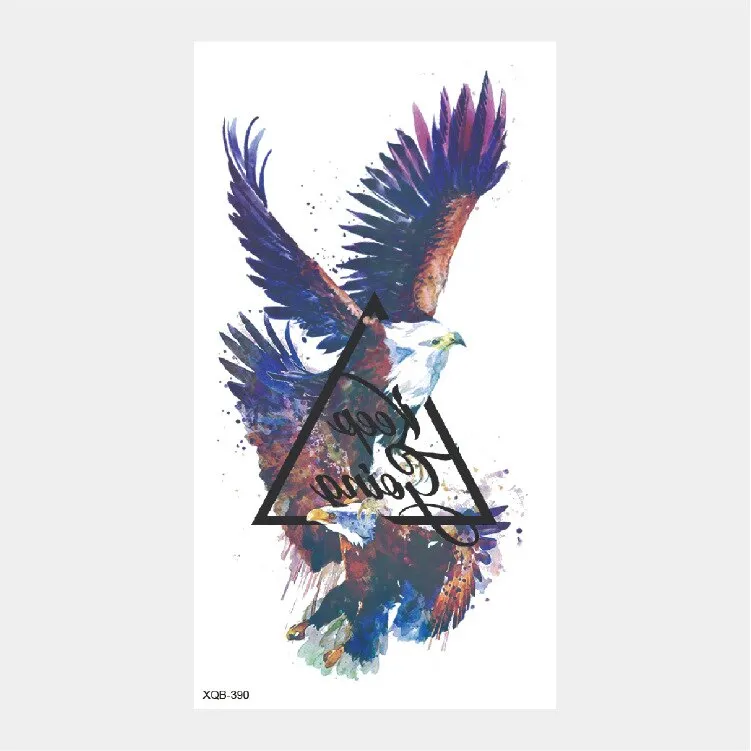 Sdrawing Temporary Tattoo Stickers Animal Tiger Lion Wolf Head Domineering Half Arm Big Picture Water Transfer Tatto Sticker