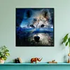 Wolf-11CT Stamped Cross Stitch Kit(50x50cm)