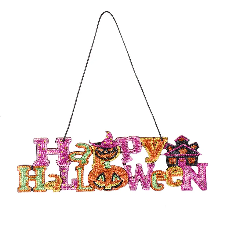 【Pendant】5D Diamond Crystal Halloween Pendant Hanging DIY Drill Painting Kit (DP004) gbfke