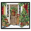 Greet Christmas-14CT Stamped Cross Stitch 33*28cm(Brand)