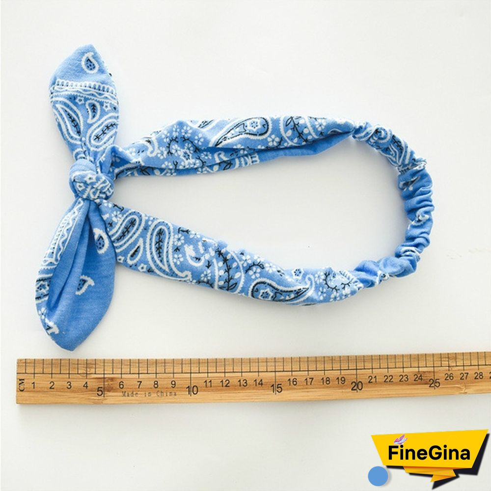 Bohemian Girls Hairband Hair Accessories Print Headbands Vintage Women Headband Cross Top Knot Elastic Hairband Soft Bandanas