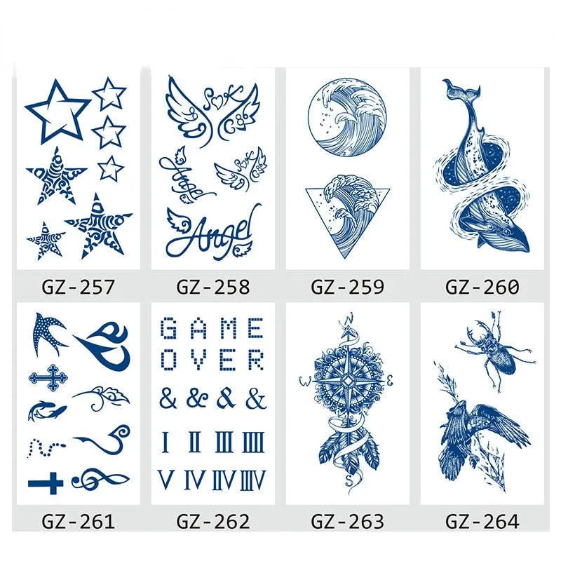 Juice tattoo stickers Net celebrity tattoo stickers lasts 15 days Herbal semi-permanent tattoo stickers