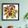 (Stamped/Counted) Flower Of Happiness - 14CT Cross Stitch 17*17cm/6.69*6.69in(Brand)
