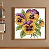 (Stamped/Counted) Flower Of Happiness - 14CT Cross Stitch 17*17cm/6.69*6.69in(Brand)