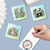 6Pcs Diamond Painting Countryside Handmade Card Wish Greeting Cards