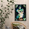 Diamond Painting-DIY Full Round Drill Blue and White Bird(40*60CM)