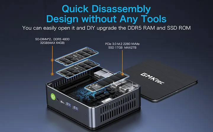AMD Ryzen™ 7 6800H Mini PC--NucBox K1
