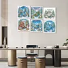(US Local)6pack Xmas Car-Special Shaped Diamond Painting Kit(30x30cm)