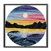 Sunset-14CT Stamped Cross Stitch Kit(31*31cm)