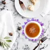 6pcs DIY Anti Slip Flower Coasters Stackable Creative for Tabletop Protection