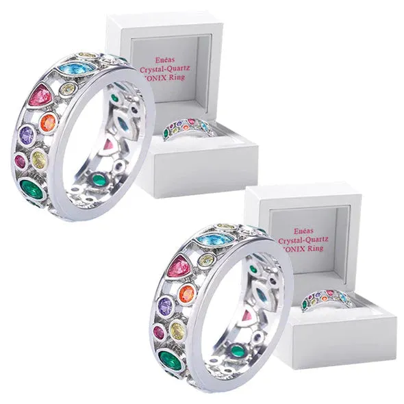 HeathCryt&trade; Crystal-Quartz IONIX Ring