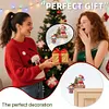 (US Local)DIY Xmas Diamond Painting Wooden Door Decoration for Feiend Gifts (Santa Puppy)