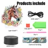 Cute Animal Diamond Painting LED Lamp Diamond Painting Night Light (Horse)
