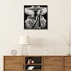 Elegant Hat Lady - Partial Special Shaped Diamond Painting 30*30cm