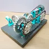 Motor Transmission Model Toy, Metal Machinery Demonstration Gear, Rotation Instrument, Relation Scientific Experiment