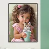 Diamond Painting -DIY Round Drill Sweet Girl Cat