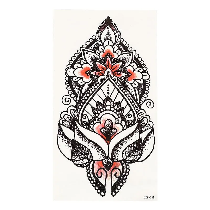 1pcs Sexy Indian Totem Small Full Flower Arm Temporary Waterproof Tattoo Stickers for Women Men Body Art