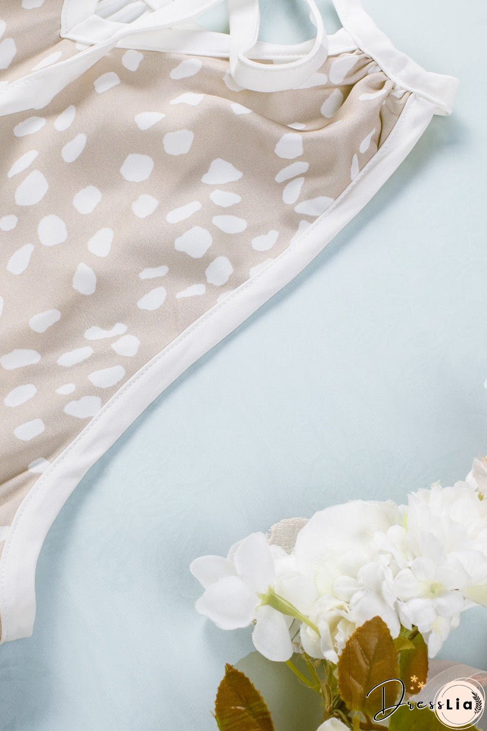 Spotted Splice Halter Tank