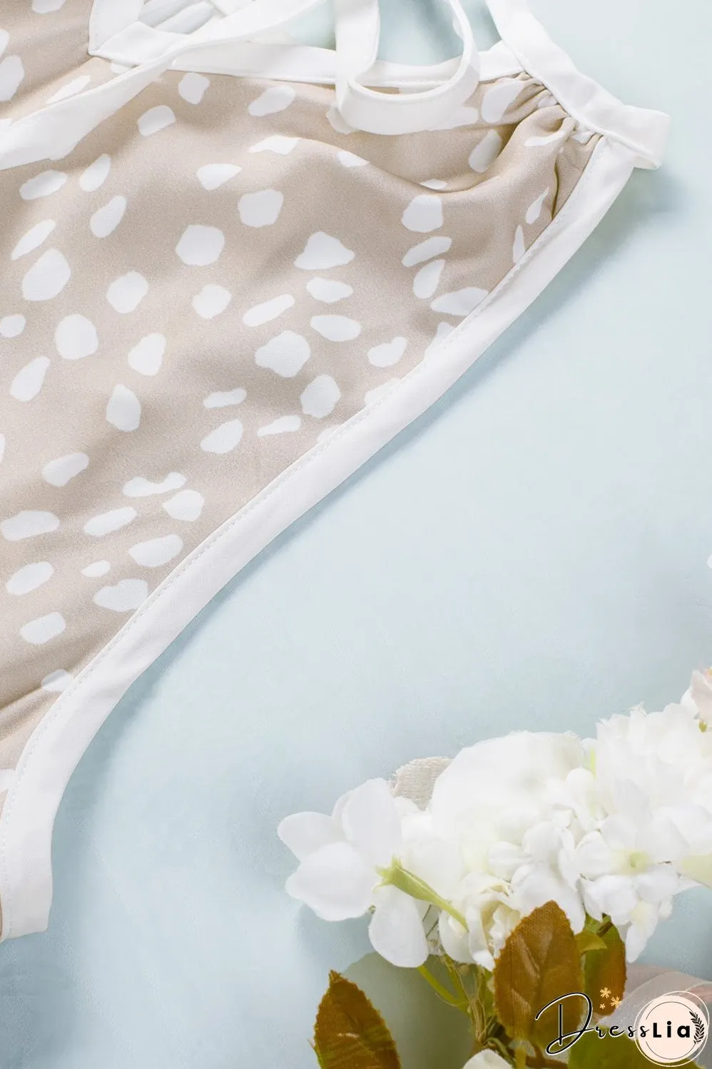 Spotted Splice Halter Tank